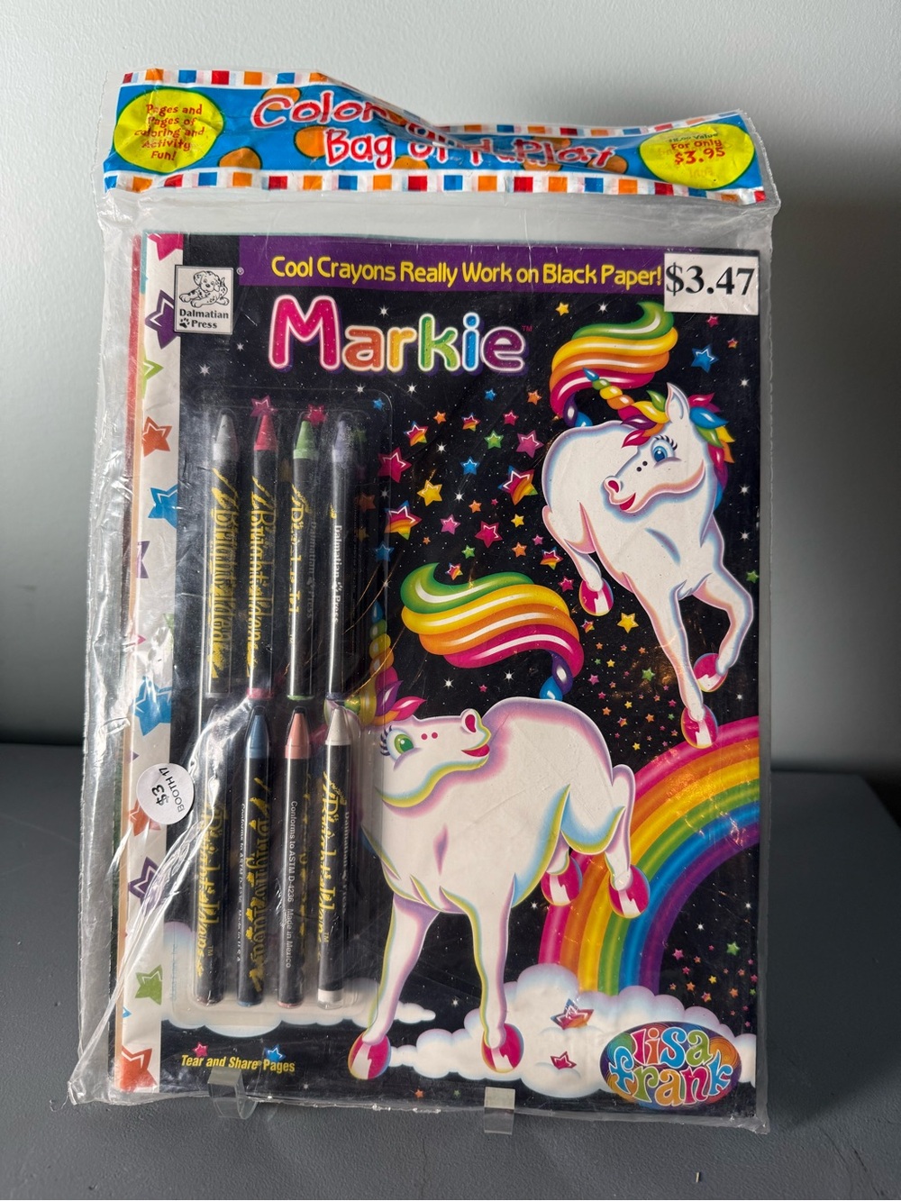 Rare Vintage LISA Frank & Power Rangers Colouring Set - sealed